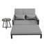 101cm Wide Straight Iron Patio Daybed