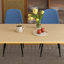 Ensemble de table de cuisine rectangulaire avec 4 chaises, durable et peu encombrant pour les salles à manger et les patios modernes