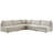 Ensoll Velvet L-Shaped Sectional Reversible-1496889979