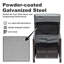 Fauteuil inclinable gris pour l'extérieur avec inclinaison de 150 degrés, coussins de 6,8 po d'épaisseur et siège inclinable à hauteur réglable, conception ergonomique, support de 350 lb