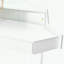 Bureau de maquillage pour coiffeuse avec miroir pliable réglable et tabouret-130186970