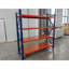 Étagère de rangement réglable à 4 niveaux 78,66 po x l 23,82 po x H 78,74 po, fabrication en acier et en bois de ton bleu pour le rangement de garage utilitaire