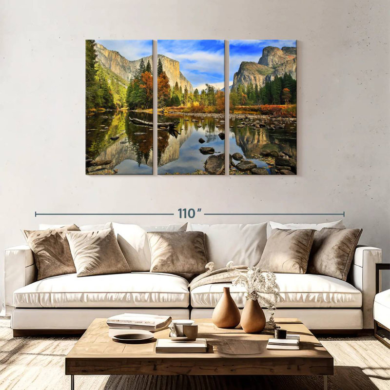 Alvord Merced River Landscape, 48" H x 74" W