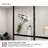Hilma 34 In. W X 72 In. H Fixed Framed Shower Door In Matte Black Finish With Patterned Glass