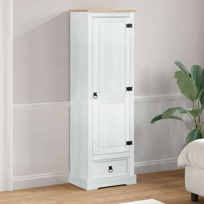  Wardrobes with Drawer with Shelf with Storage Solid Pine Wood Rustic