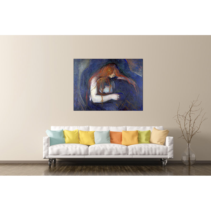 Edvard Munch - Wrapped Canvas Painting, 90cm H x 120cm W x 1.8cm D