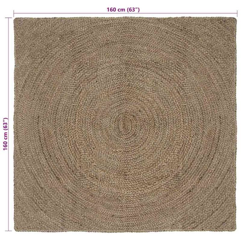 Solid Colour Standard Area Rug, Square 160cm