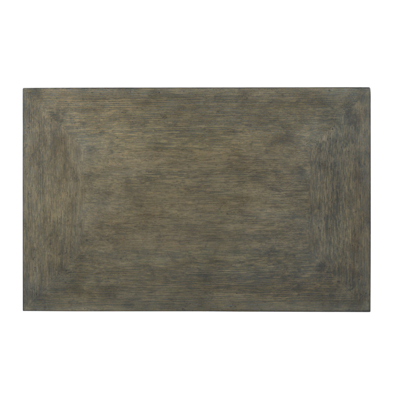 Napa Oak Veneer End Table with Faux-Bamboo Legs