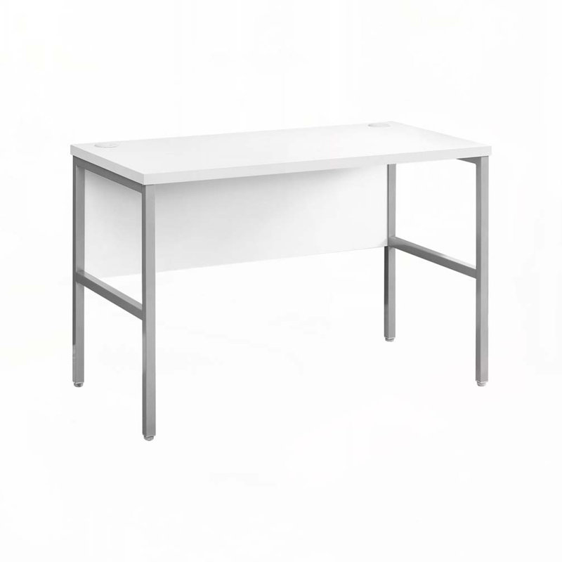 Bureau d'ordinateur personnel, Blanc / Gris