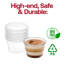 Gobelets à portion/soufflé en plastique transparent 1 oz - 2500 gobelets