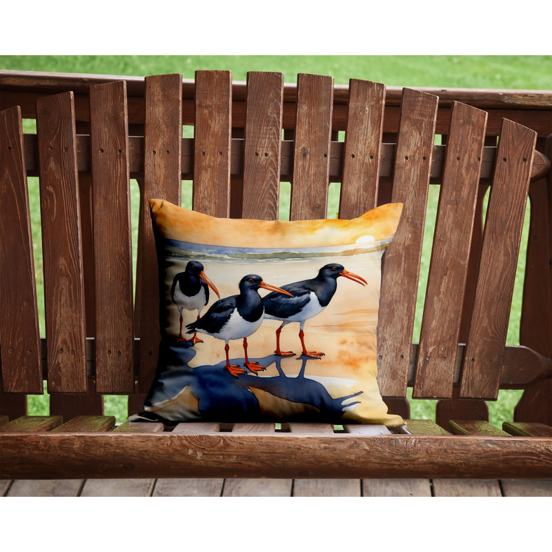 Coussin Oystercatchers, Carré 14 po