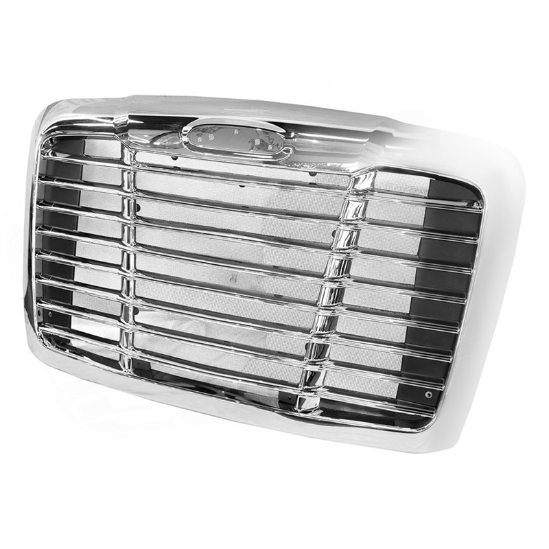 Chrome Front Grille Compatible With Freightliner Cascadia 2008-2016 With Bug Screen