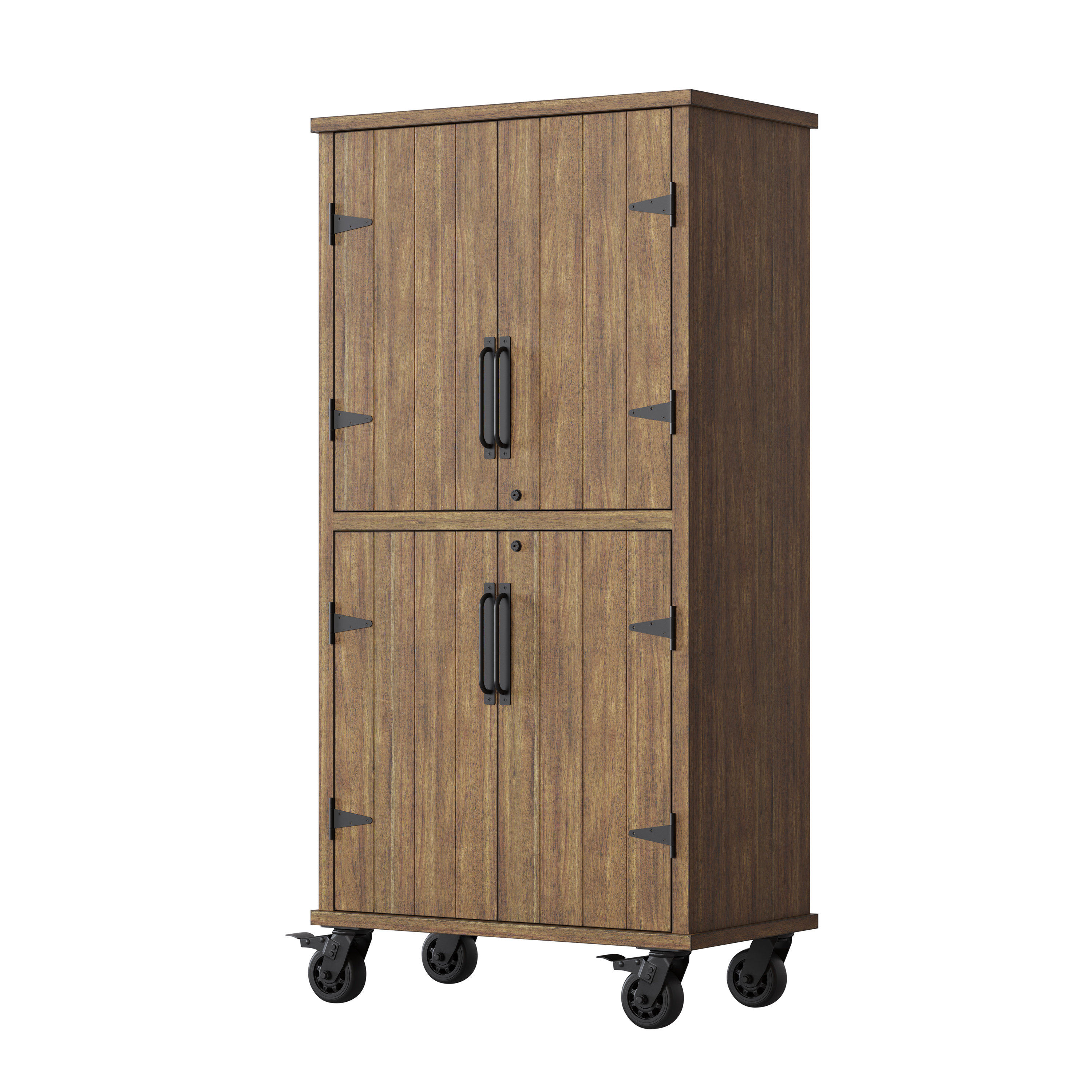 36 in. W x 72 in. H x 18 in. D Metal Storage Cabinet with 2 Doors Locking  Freestanding Cabinet for Garage Office Kitchen