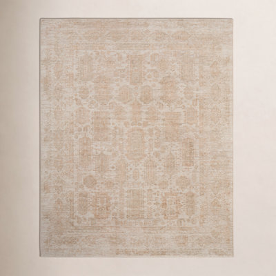 Oxford Tan Hand-Woven Oriental Rug