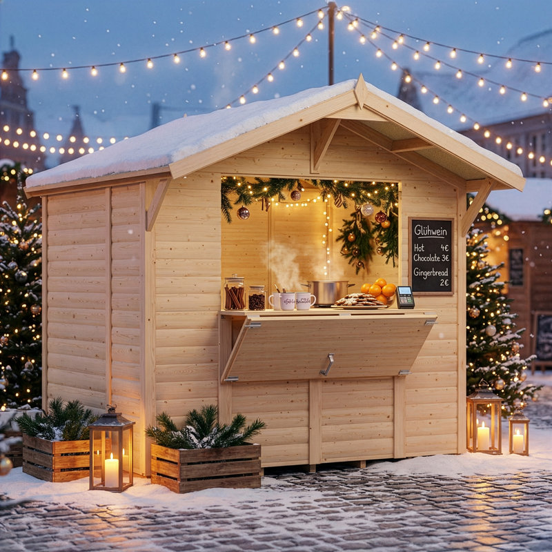 Bertilo Loglap Market Stall / Kiosk 8x6