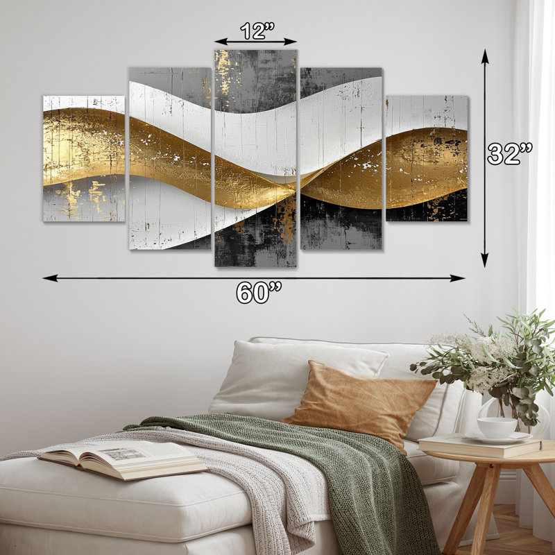Elsmoriet III - art mural vagues - art mural moderne sur toile