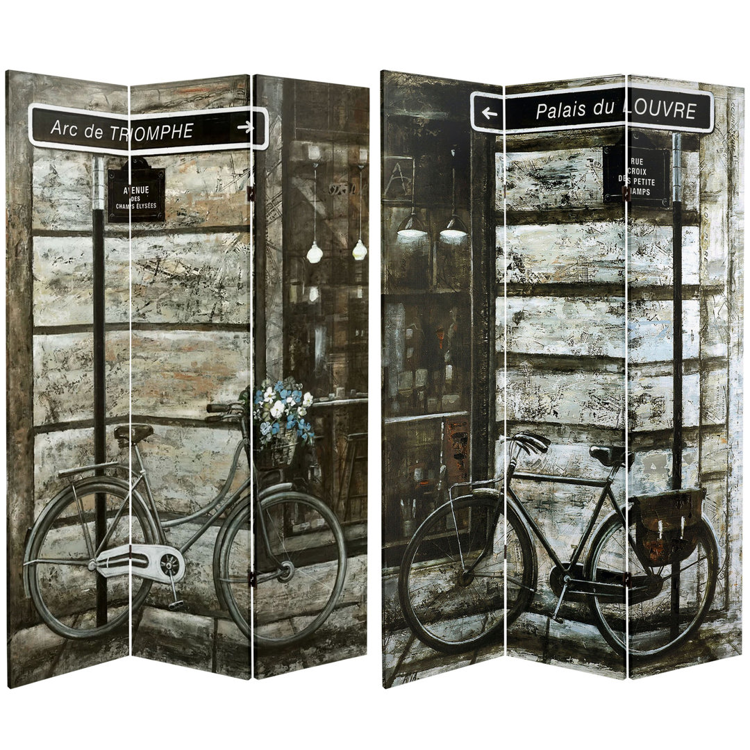 Dougherty 47.25'' W x 71'' H 3 - Panel Folding Room Divider Ophelia & Co.