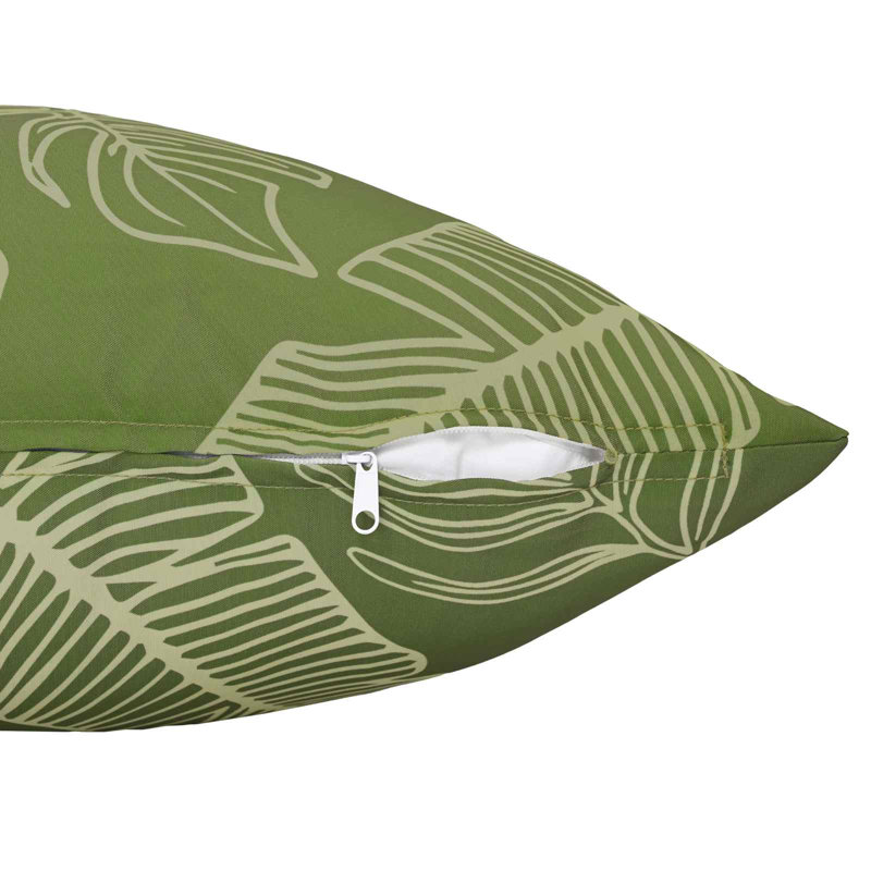 Leaf Design Cushion Cover