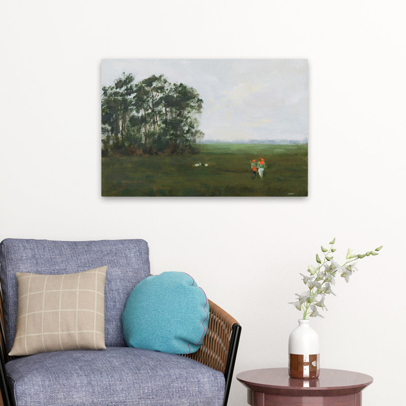 Chasse au matin contemporaine et moderne, H 24 po x l 16 po
