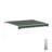 ALEKO Motorized Retractable Outdoor Awning with White Frame-63871973-111027055