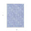 Tapis extérieur lavable floral bleu ciel et ivoire 9 pi x 12 pi bleu denim