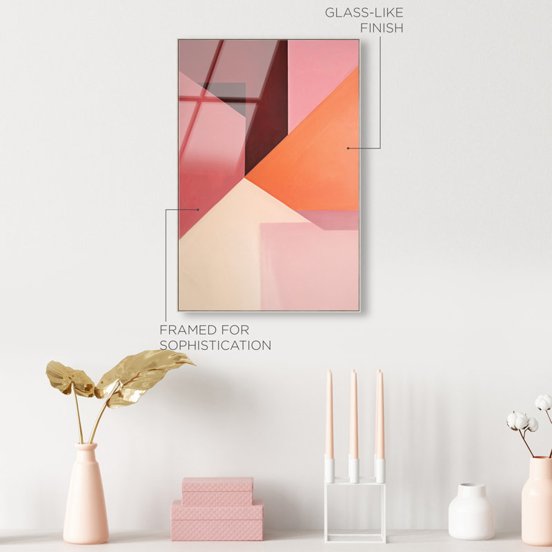 Berry Juice High-Gloss Frameless Acrylic Glass Wall Art Abstract Print by Oliver Gal, Ready to Hang, 10 x 15, 46"H x 31"W