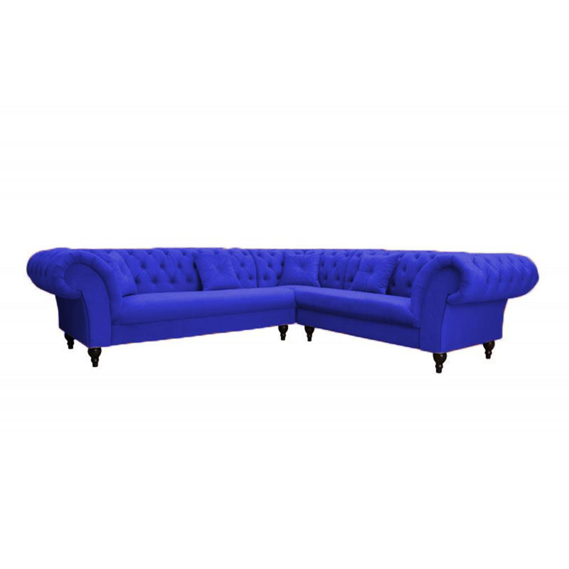 Blanchard Corner Sofa , Blue, Left