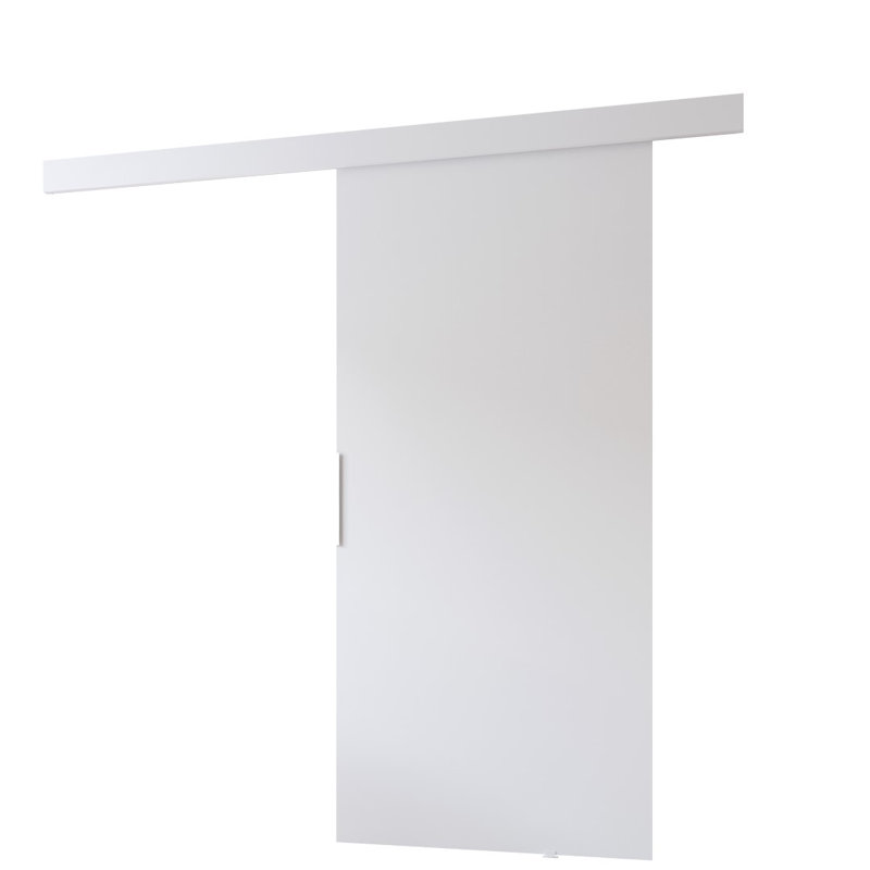 Lennen Sliding Door Prefinished, White, 205cm H x 76cm W x 1.6cm D