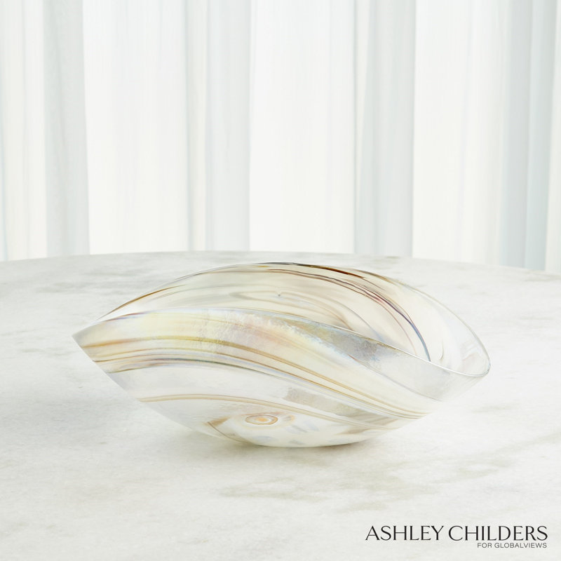 Maura Oval Bowl-Lg, 6" H x 16" W x 9.50" D