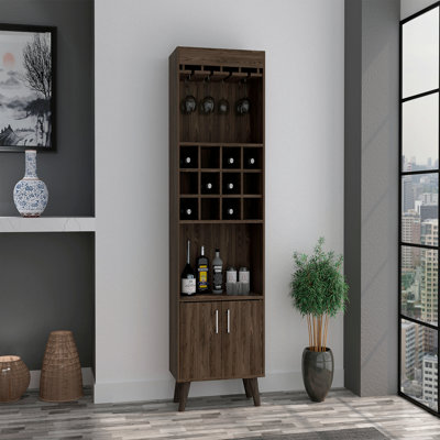 1-Drawer 2-Shelf Bar Storage Cabinet