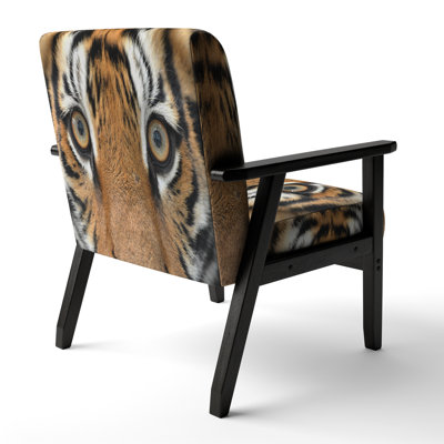 Alphin - Bengal Tiger Eyes - Upholstered Modern Accent Arm Chair