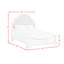 Ensemble de chambre à coucher Aryion Youth Queen UPH 5 pièces blanc-1320850082
