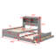 Lit plateforme avec lit gigogne, tiroirs et prises USB-2115305891