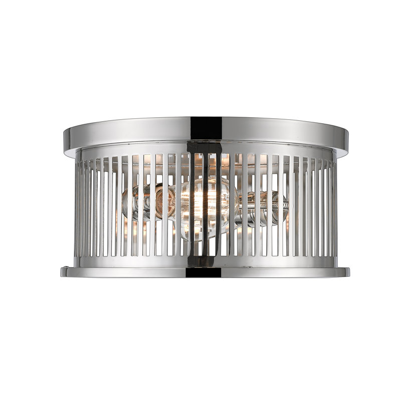 Beddingfield Flush Mount, Polished Nickel