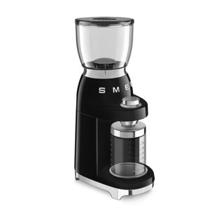 DeLonghi KG521 Dedica Stainless Steel Conical Burr Digital 12oz Grinder  with 18 Grind Settings and Portafilter Adaptor