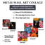 Colourful Vinyle Disques Melody - Ensemble de 5 disques vinyle carrés
