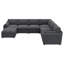 Canapé modulaire en chenille avec méridienne Abramson-856043452