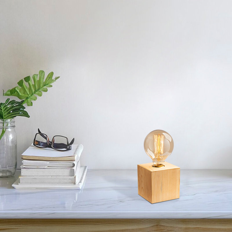 Lampe de table 3,94 po Hendrick Brown, Beige