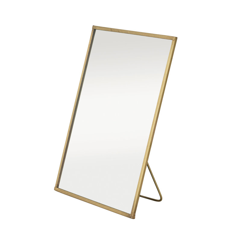 Rectangular Accent Standing Mirror, 7.75" H x 5.75" W x 3.25" D