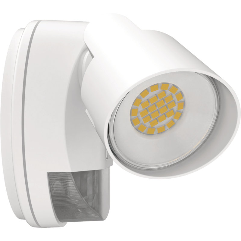 White Dual Head LED Security Flood Light with Motion Sensor