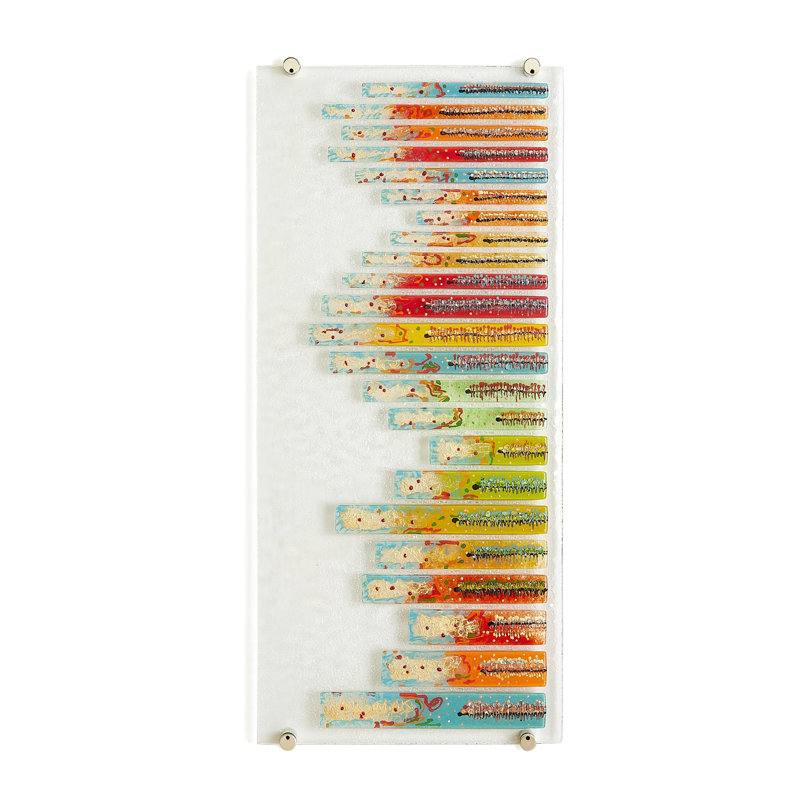 Sticks Fused Handmade Glass Wall Decor