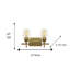 Barre d'éclairage de salle de bain 2 lumières à intensité variable-120999515-120999514
