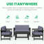 Ensemble de conversation en PEHD pour 4 personnes avec coussins-1123639741-1123639740