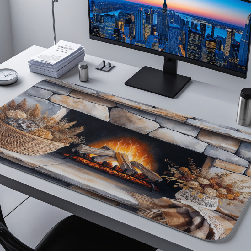 Polyester Desk Pad, 31.5x15.5
