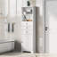 Grande armoire de rangement polyvalente avec plusieurs options de rangement et tablettes réglables pour divers espaces.-1881724347