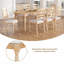 Ensemble de table de salle à manger extensible 9 pièces 82,7 pouces Vintage Traditional