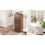 Commode cannelée à 6 tiroirs H 53,1 po x l 23,6 po, armoire de rangement à tiroir simple, rangement en bois