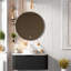 Meuble-lavabo moderne gain d'espace avec lavabo et lavabo en céramique durable