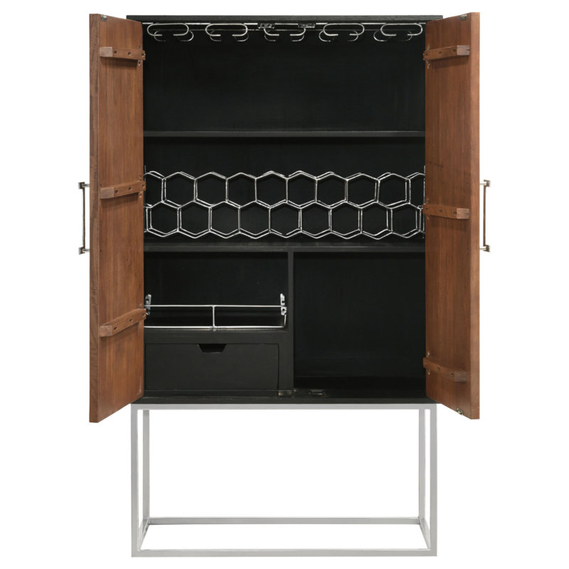 Armoire de bar 2 portes Washoe