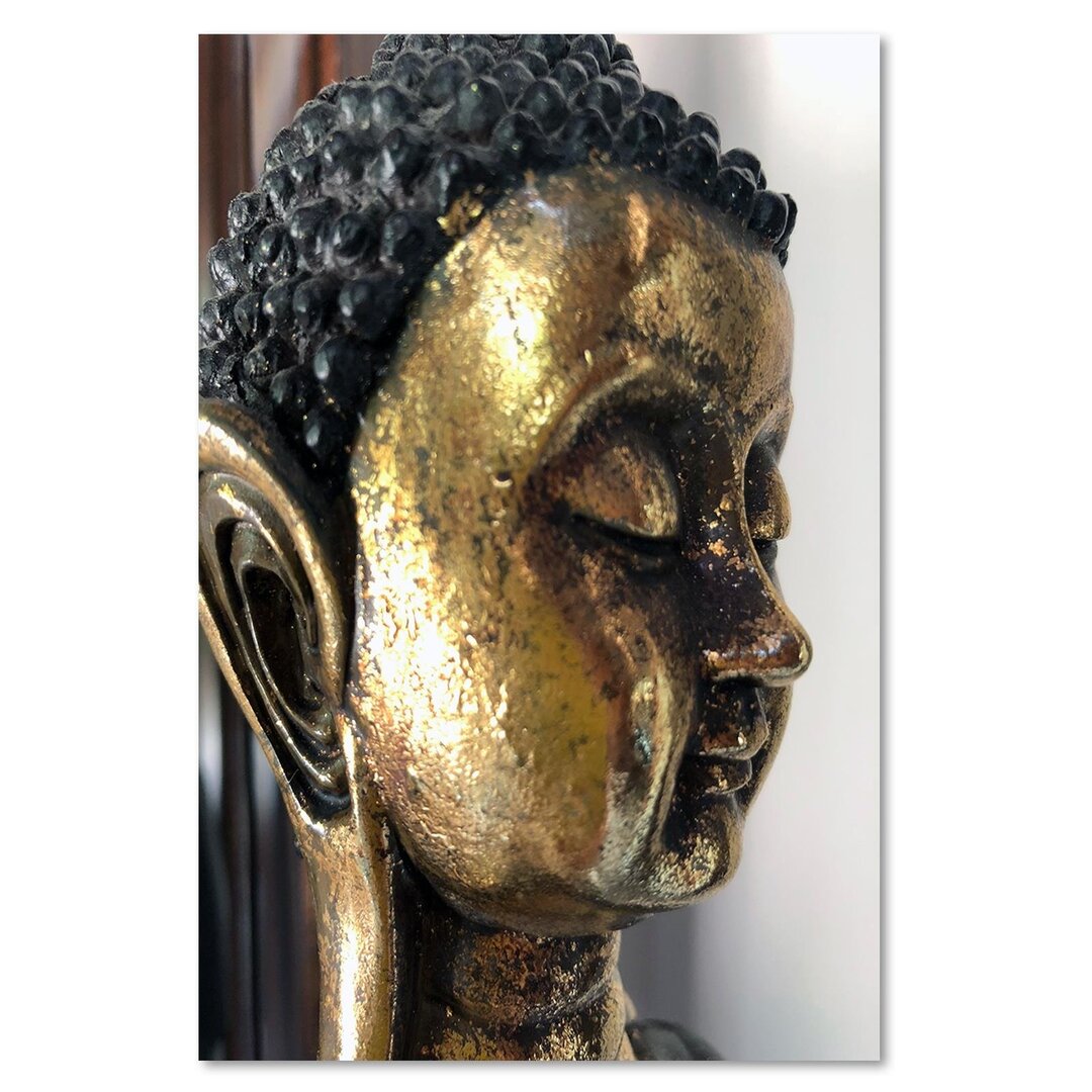 Leinwandbild Das Gesicht des Goldenen Buddha